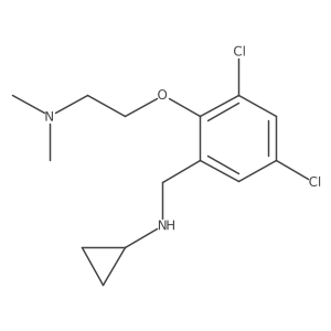 Benzenemethanamine, 3,5-dichloro-N-cyclopropyl-2-[2-(dimethylamino)ethoxy]-结构式