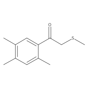 2-(Methylsulfanyl)-1-(2,4,5-trimethylphenyl)ethan-1-one Structure