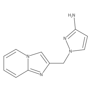 1-{imidazo[1,2-a]pyridin-2-ylmethyl}-1H-pyrazol-3-amine Structure