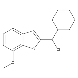 2-[Chloro(cyclohexyl)methyl]-7-methoxy-1-benzofuran Structure