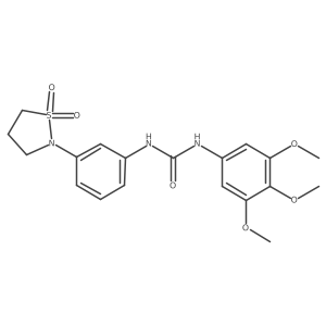 1-(3-(1,1-Dioxidoisothiazolidin-2-yl)phenyl)-3-(3,4,5-trimethoxyphenyl)urea Structure