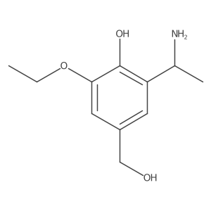 3-[(1R)-1-Aminoethyl]-5-ethoxy-4-hydroxybenzenemethanol结构式