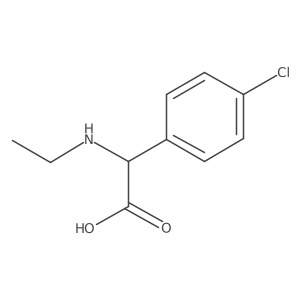 2-(4-Chlorophenyl)-2-(ethylamino)acetic acid结构式