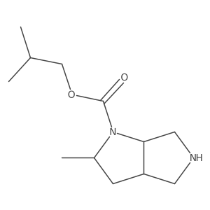 2-Methylpropyl 2-methyl-octahydropyrrolo[2,3-c]pyrrole-1-carboxylate Structure