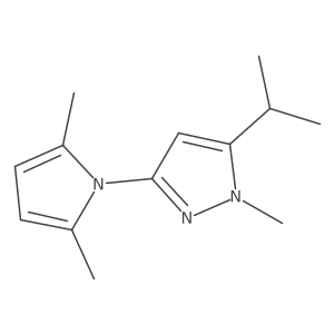 3-(2,5-Dimethyl-pyrrol-1-yl)-5-isopropyl-1-methyl-1H-pyrazole Structure