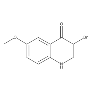 3-bromo-6-methoxy-2,3-dihydroquinolin-4(1H)-one Structure