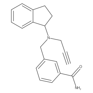 3-{[(2,3-dihydro-1H-inden-1-yl)(prop-2-yn-1-yl)amino]methyl}benzamide结构式
