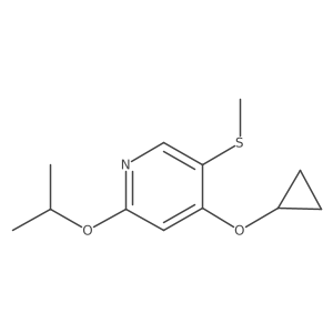 4-Cyclopropoxy-2-isopropoxy-5-(methylthio)pyridine结构式