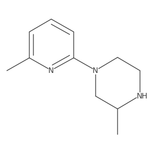 3-Methyl-1-(6-methylpyridin-2-yl)piperazine Structure