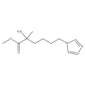 methyl 2-amino-6-(1H-imidazol-1-yl)-2-methylhexanoate Structure