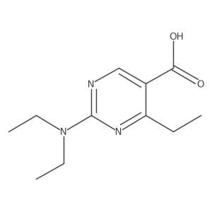 2-(Diethylamino)-4-ethylpyrimidine-5-carboxylic acid结构式