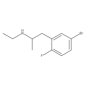 Benzeneethanamine, 5-bromo-N-ethyl-2-fluoro-I+/--methyl- Structure