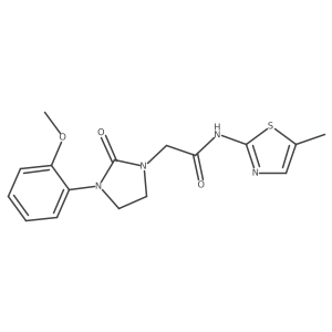 2-(3-(2-methoxyphenyl)-2-oxoimidazolidin-1-yl)-N-(5-methylthiazol-2-yl)acetamide Structure