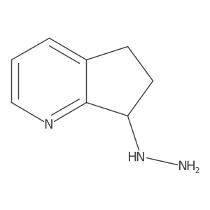 5H-Cyclopenta[b]pyridine, 7-hydrazinyl-6,7-dihydro- Structure