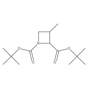 3-Methylazetidine-1,2-dicarboxylic acid di-tert-butyl ester Structure