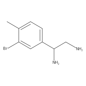 1-(3-Bromo-4-methylphenyl)ethane-1,2-diamine Structure
