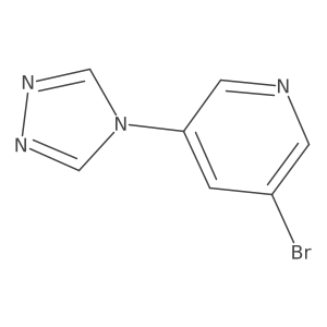 3-bromo-5-(4H-1,2,4-triazol-4-yl)pyridine Structure