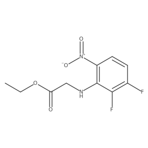 Ethyl 2-((2,3-difluoro-6-nitrophenyl)amino)acetate结构式
