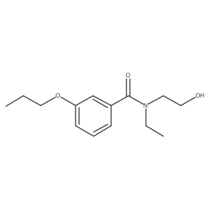 N-ethyl-N-(2-hydroxyethyl)-3-propoxybenzamide结构式