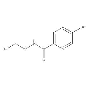 5-bromo-N-(2-hydroxyethyl)pyridine-2-carboxamide Structure