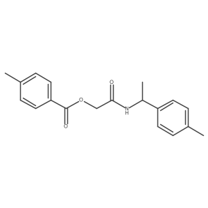 2-{[1-(4-Methylphenyl)ethyl]amino}-2-oxoethyl 4-methylbenzoate Structure