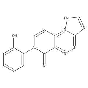 11-(2-Hydroxyphenyl)-3,5,7,8,11-pentaza-2-azoniatricyclo[7.4.0.02,6]trideca-1(9),2(6),4,7,12-pentaen-10-one结构式