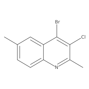 4-Bromo-3-chloro-2,6-dimethylquinoline Structure