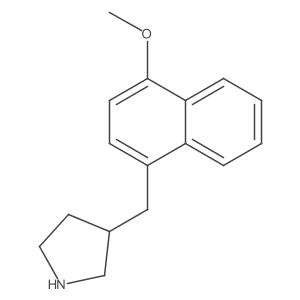 3-[(4-Methoxynaphthalen-1-yl)methyl]pyrrolidine结构式