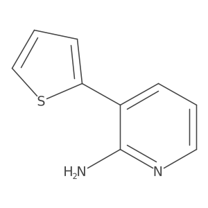 3-(Thiophen-2-yl)pyridin-2-amine结构式