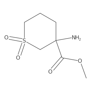 Methyl 3-amino-1,1-dioxo-1lambda6-thiane-3-carboxylate Structure