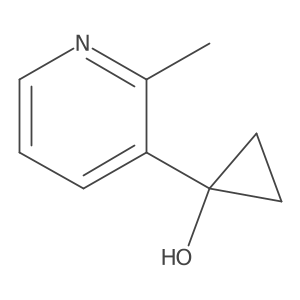 1-(2-Methylpyridin-3-yl)cyclopropan-1-ol Structure