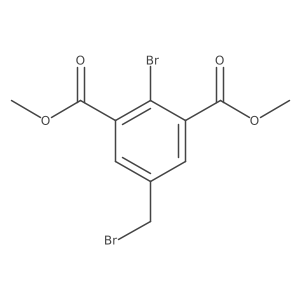 Dimethyl 2-bromo-5-(bromomethyl)benzene-1,3-dicarboxylate Structure