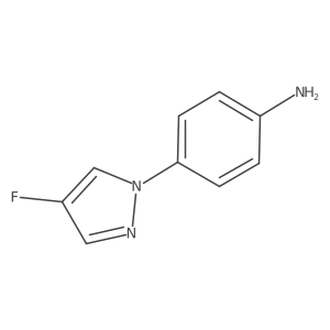 4-(4-fluoro-1H-pyrazol-1-yl)aniline Structure