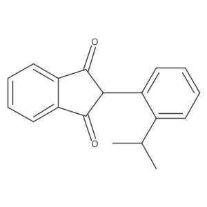 2-(2-isopropylphenyl)-1H-indene-1,3(2H)-dione结构式
