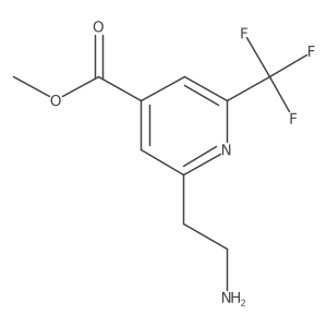 Methyl 2-(2-aminoethyl)-6-(trifluoromethyl)isonicotinate Structure