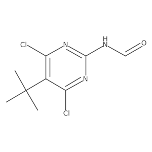 N-(5-(tert-butyl)-4,6-dichloropyrimidin-2-yl)formamide Structure