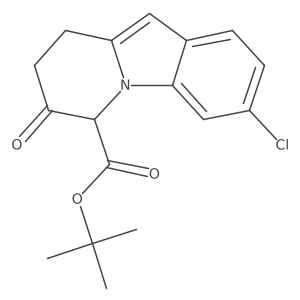 Tert-butyl 3-chloro-7-oxo-6,7,8,9-tetrahydropyrido[1,2-a]indole-6-carboxylate结构式