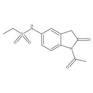 N-(1-acetyl-2-oxoindolin-5-yl)ethanesulfonamide结构式