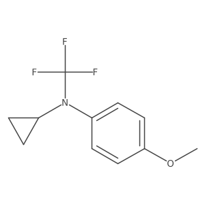 N-cyclopropyl-4-methoxy-N-(trifluoromethyl)aniline Structure