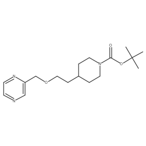 tert-Butyl 4-(2-(pyrazin-2-ylmethoxy)ethyl)piperidine-1-carboxylate Structure