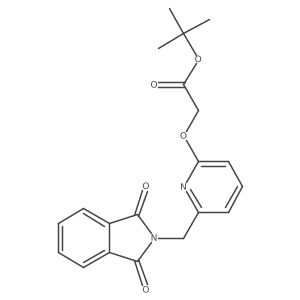 Tert-butyl 2-((6-((1,3-dioxoisoindolin-2-yl)methyl)pyridin-2-yl)oxy)acetate Structure