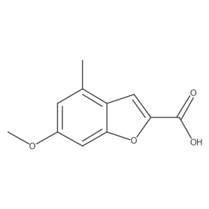 6-Methoxy-4-methyl-1-benzofuran-2-carboxylic acid Structure