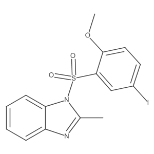1-[(5-iodo-2-methoxyphenyl)sulfonyl]-2-methyl-1H-benzimidazole Structure
