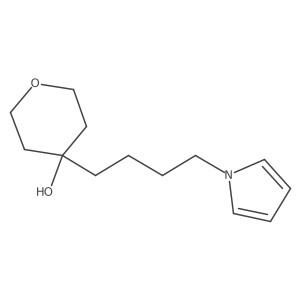 4-(4-Pyrrol-1-ylbutyl)oxan-4-ol结构式