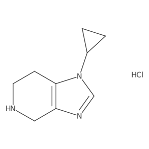 1-cyclopropyl-1H,4H,5H,6H,7H-imidazo[4,5-c]pyridine hydrochloride Structure