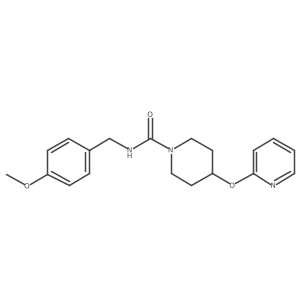 N-(4-methoxybenzyl)-4-(pyridin-2-yloxy)piperidine-1-carboxamide Structure