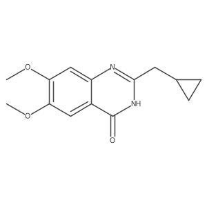 2-(Cyclopropylmethyl)-6,7-dimethoxyquinazolin-4-ol结构式