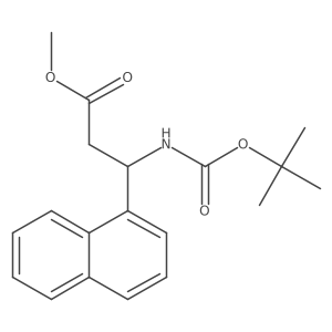 Methyl (R)-3-((tert-butoxycarbonyl)amino)-3-(naphthalen-1-yl)propanoate Structure