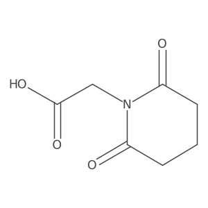 2-(2,6-Dioxopiperidin-1-yl)acetic acid Structure