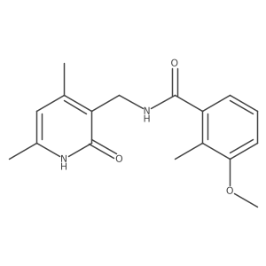 N-[(1,2-Dihydro-4,6-dimethyl-2-oxo-3-pyridinyl)methyl]-3-methoxy-2-methylbenzamide Structure